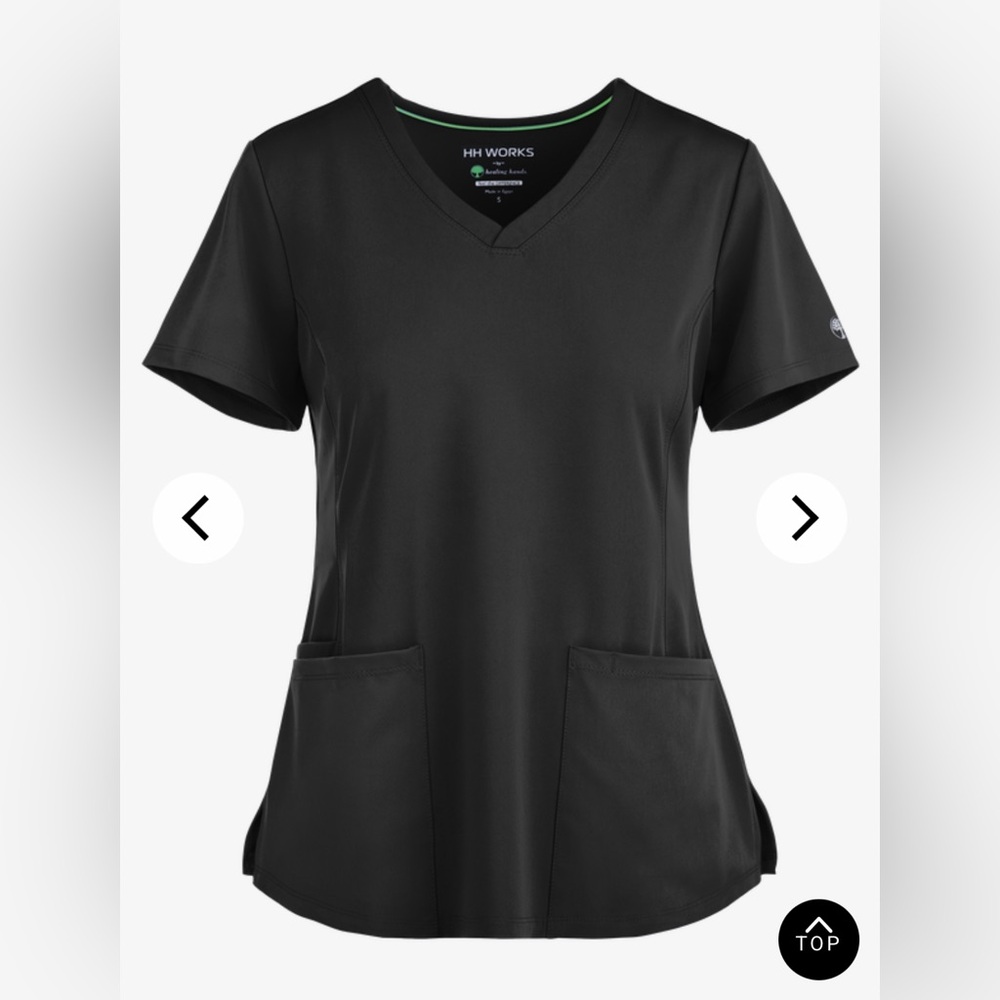 HH Works by Healing Hands Monica Women's 4-Pocket STRETCH V-Neck Scrub Top